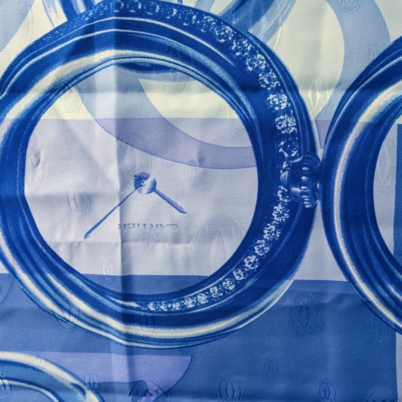 RARE! CARTIER silk scarf LIMITED EDITION - Picture 4 of 8